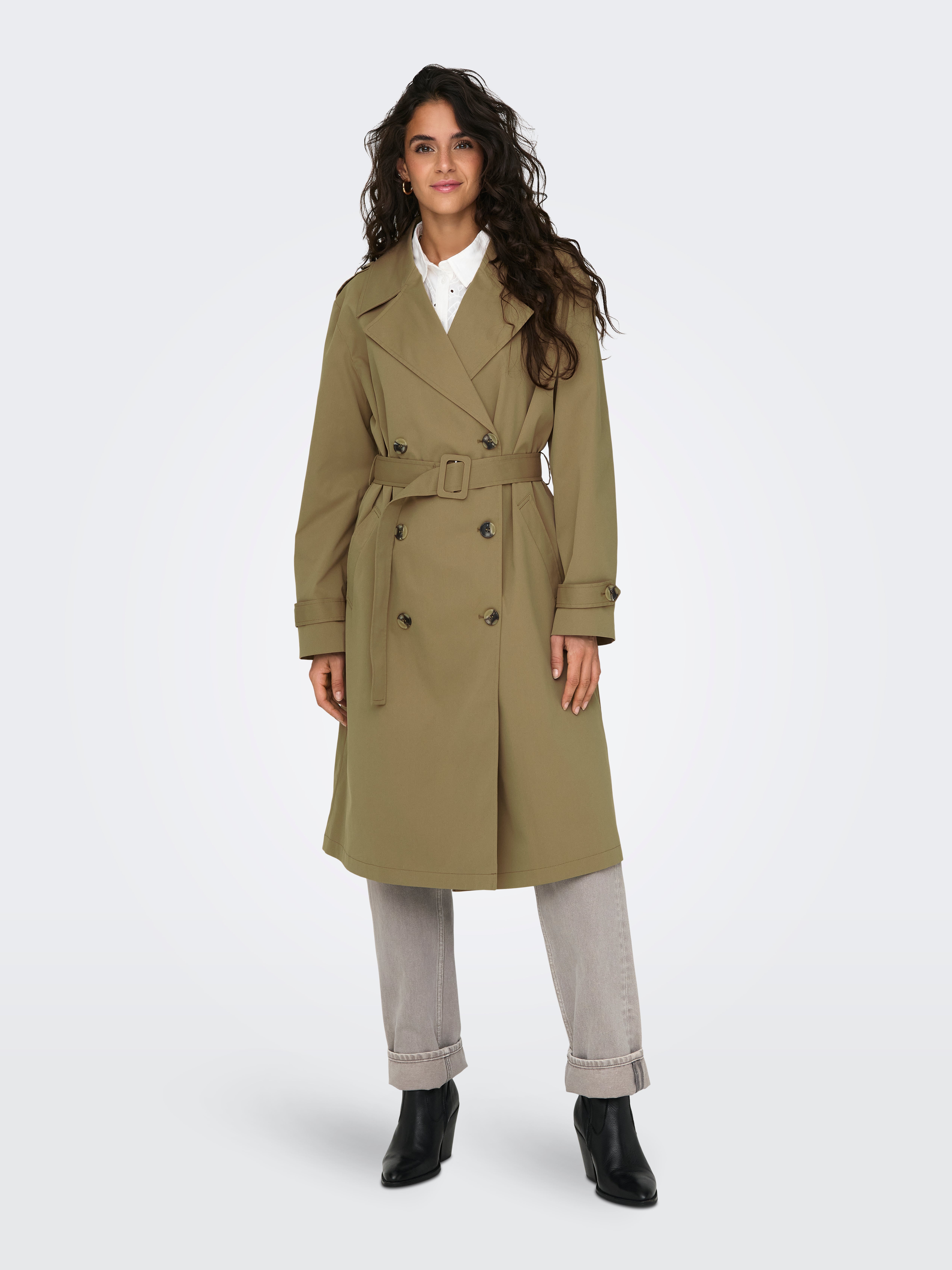 ONLKARLA Trenchcoat Petrified Oak