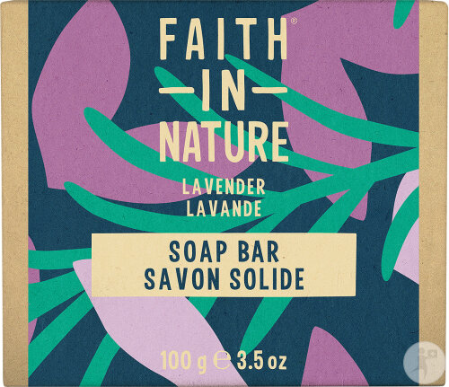 Faith In Nature Savon Solide Lavande 100g Nouvelle Formule