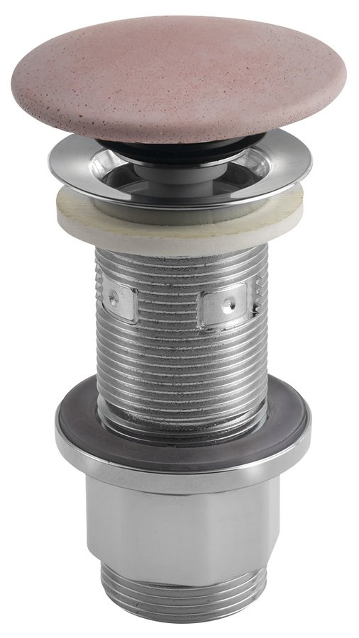 Sapho Concrete afvoerplug met clicksysteem beton roze