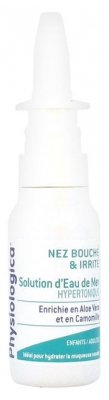 Physiologica Solution d'Eau de Mer Hypertonique Nez Bouché et Irrité Spray 30 ml