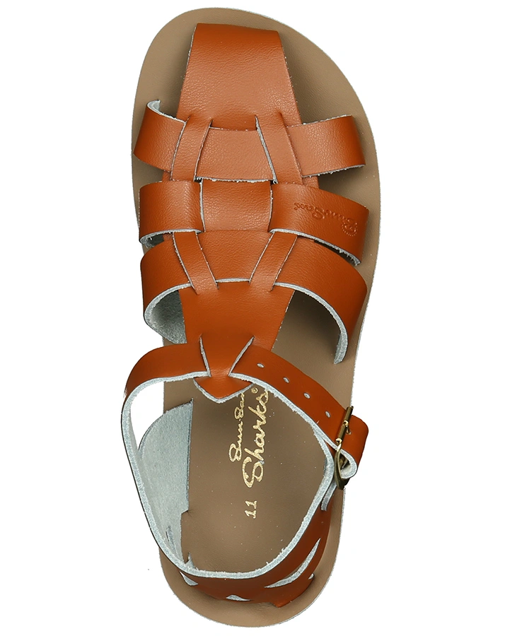 Sandalen SHARK mit Zehenschutz in cognac
