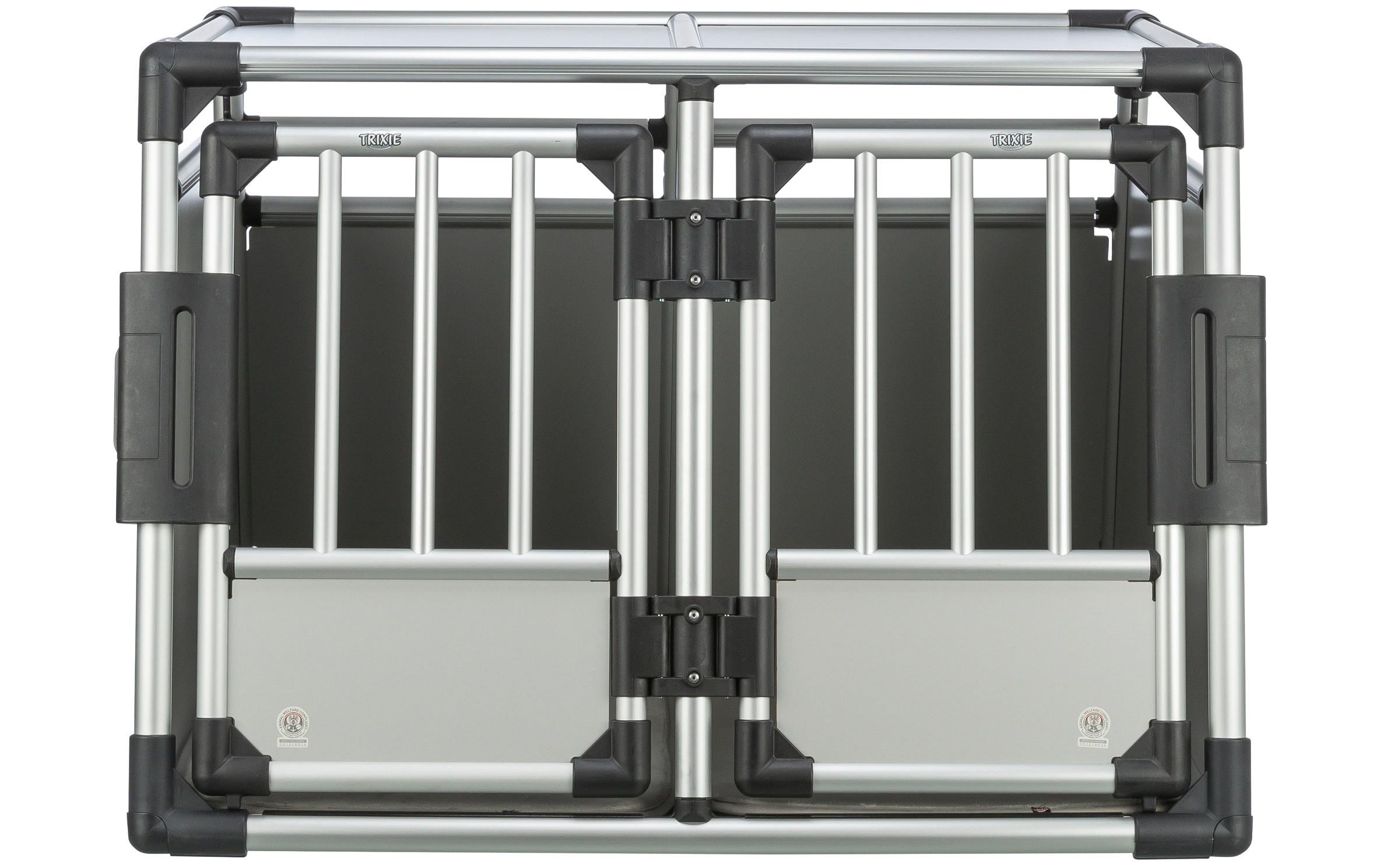 Transportbox Doppelbox Aluminium<br>Transportbox für 2 Hunde