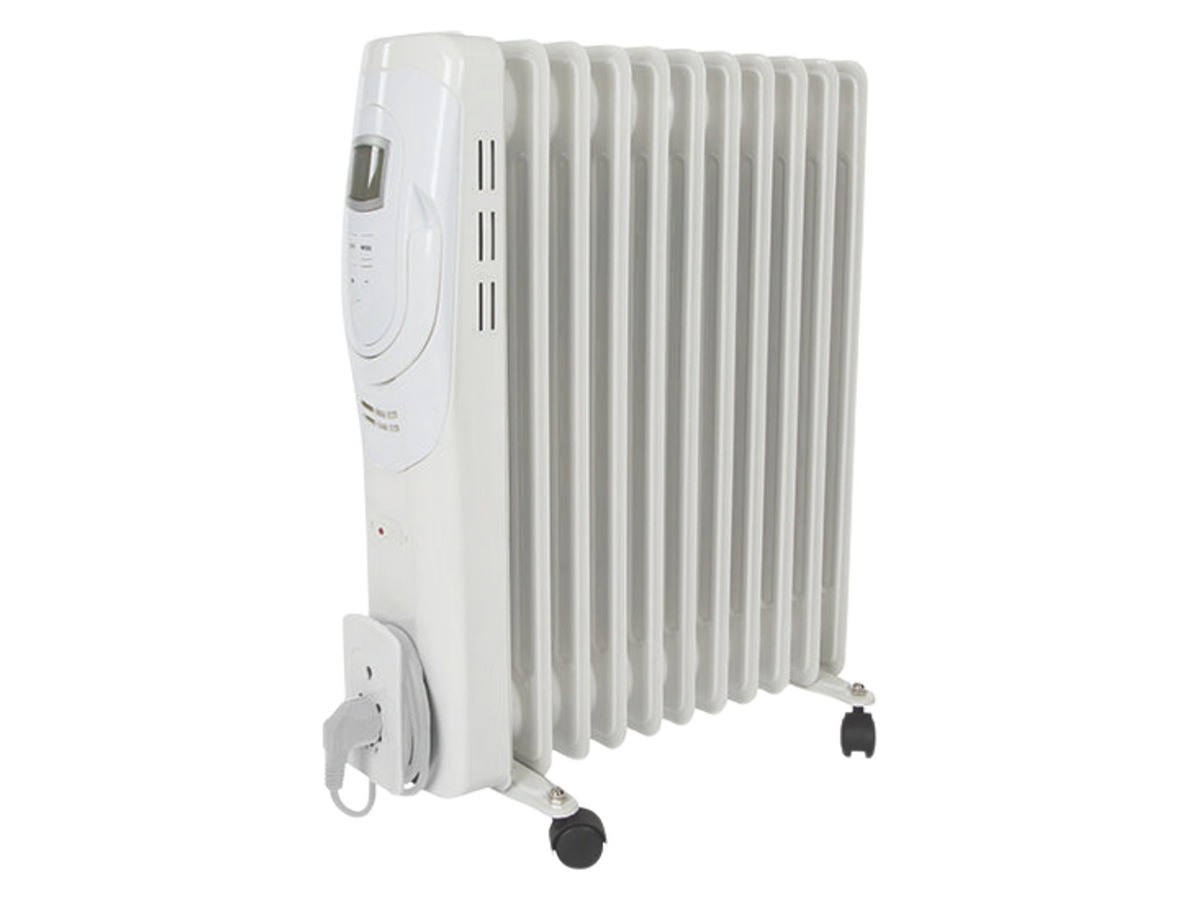Perel TC78011LCD olieradiator - 2500 watt