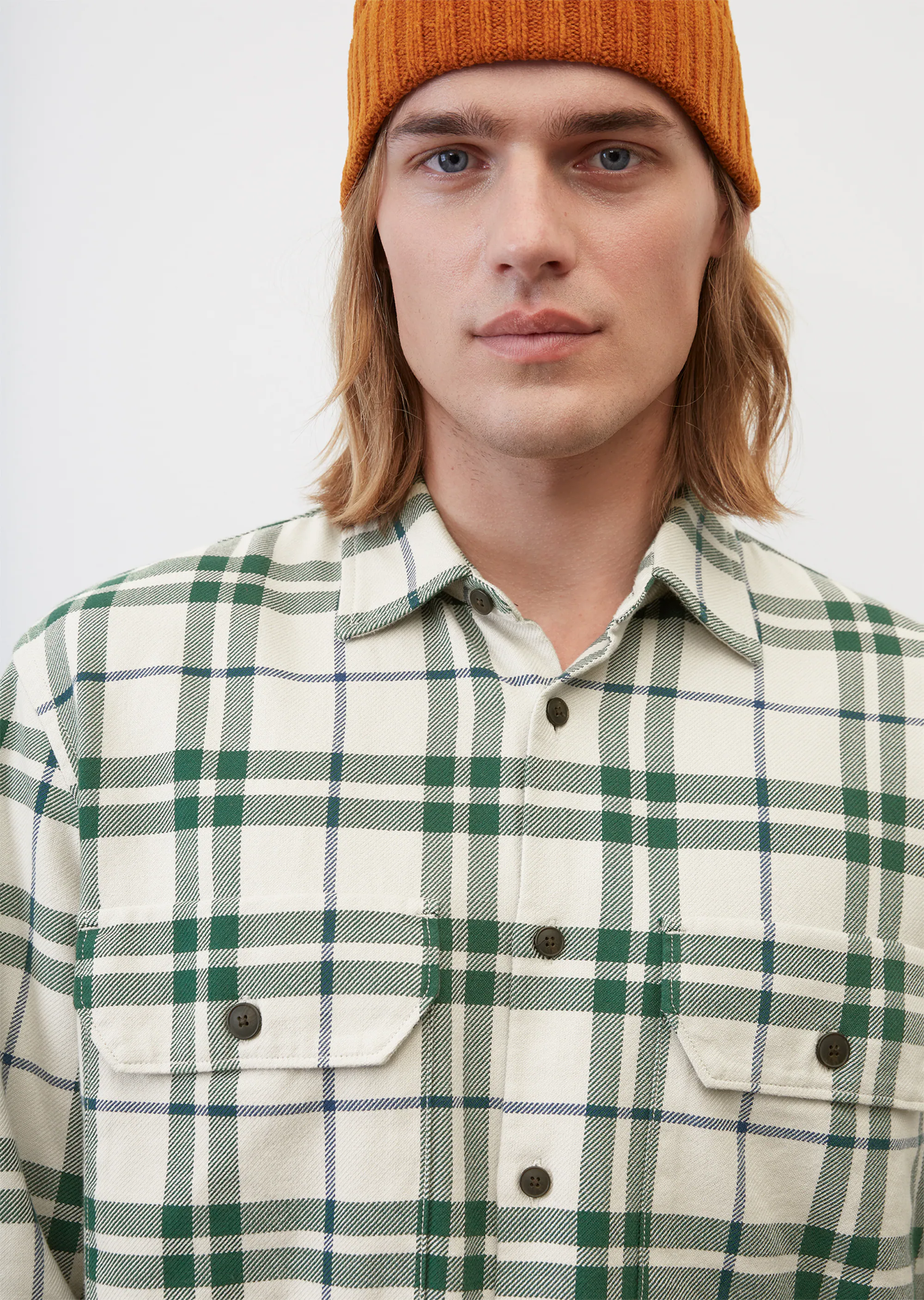 Winter-Twill Langarm-Hemd relaxed aus reiner Bio-Baumwolle
