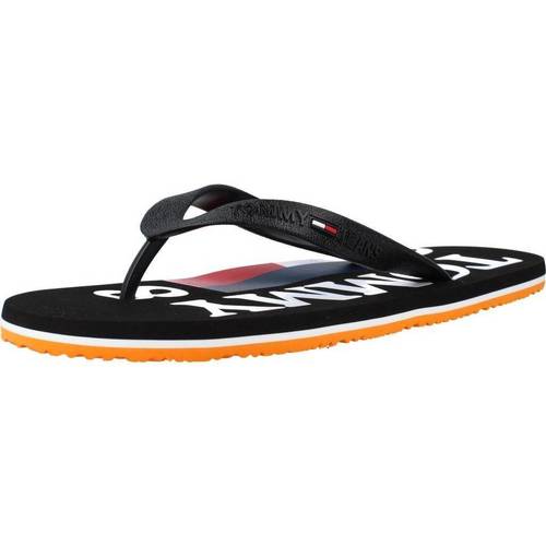Tommy Jeans - RUBBER THONG BEACH Negro