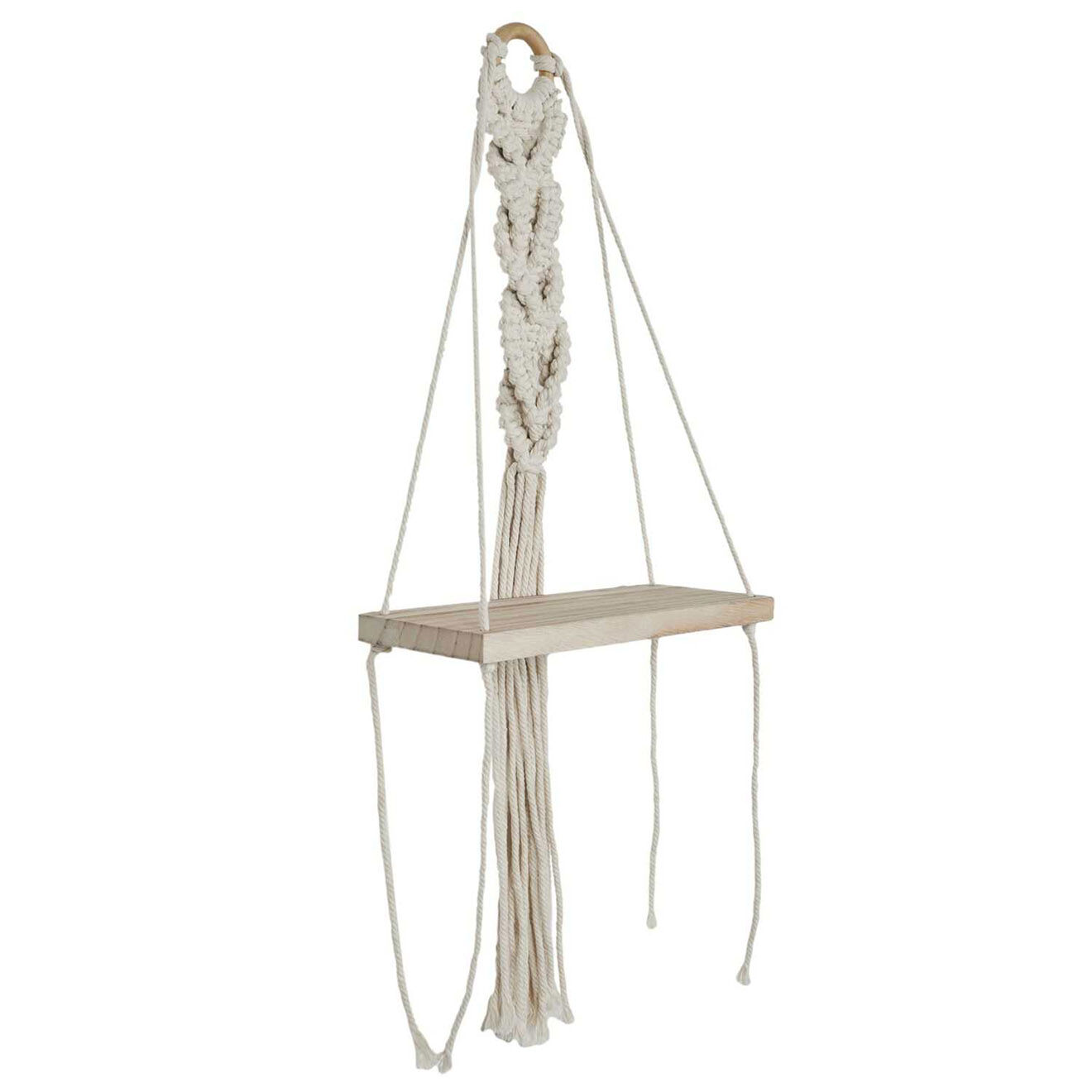 Home Deco Factory Etagère déco Boho beige/marron - 25x62.5x10 cm