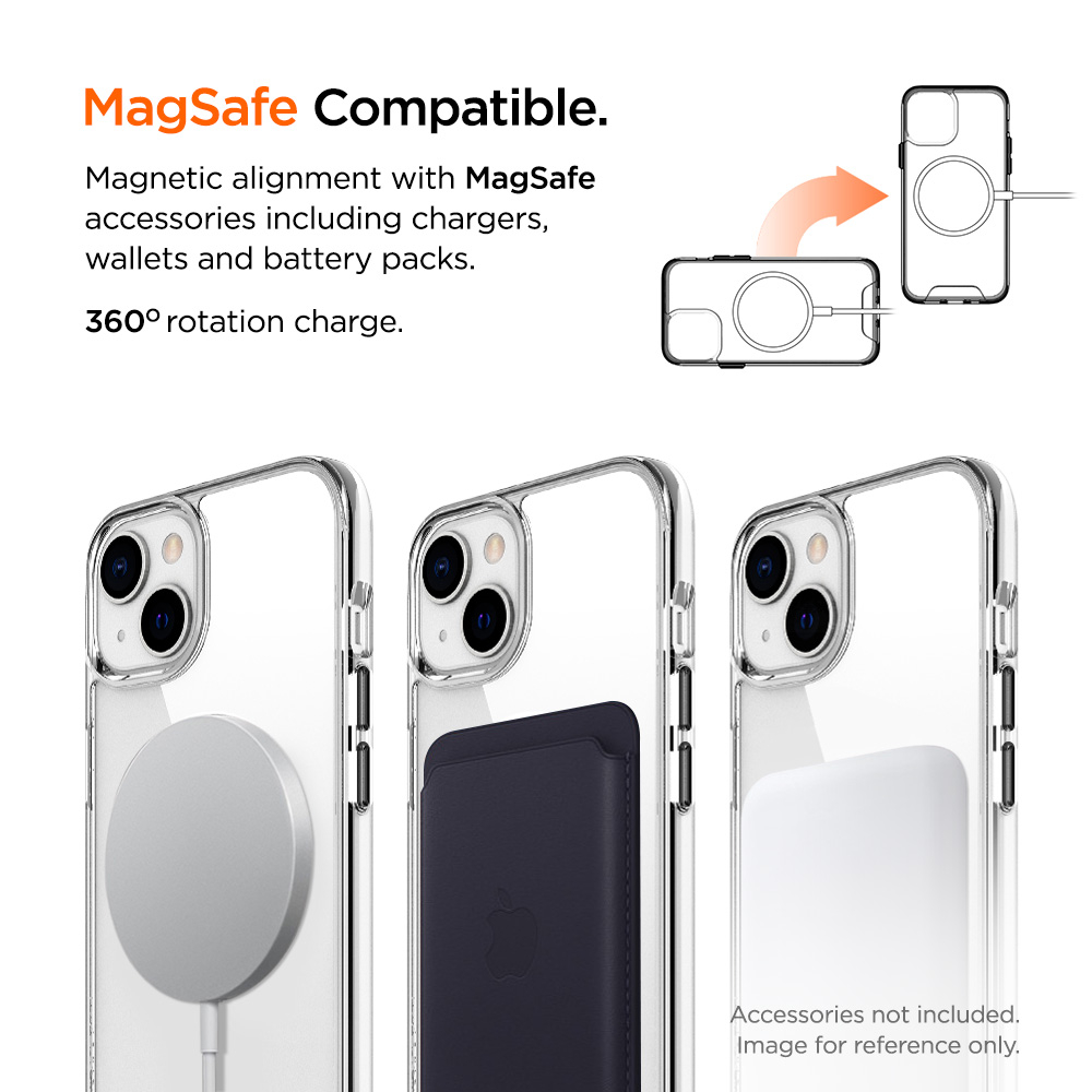 iPhone 15 MagSafe Glacier Case Hybrid Schutzhülle (EGCA00486) - Transparent