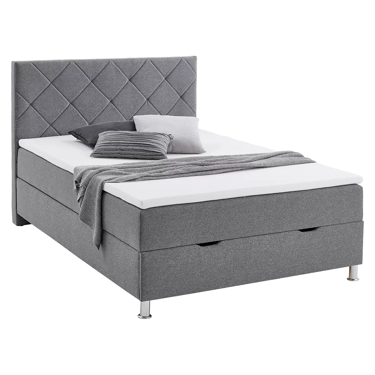 Boxbett Leo 120x200 Hellgrau