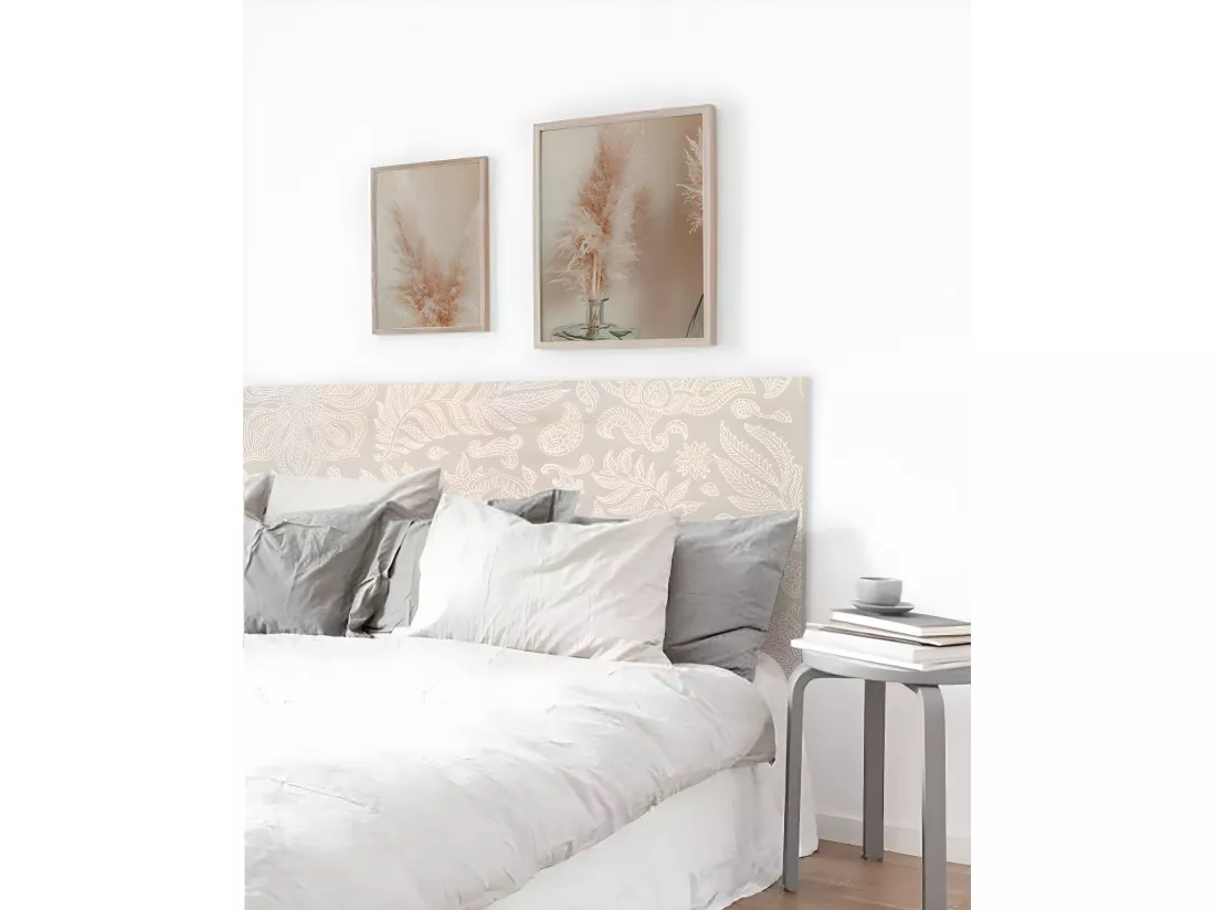 Tête de lit en bois de pin décapée Rose 160x80cm - PRINT - DECOWOOD