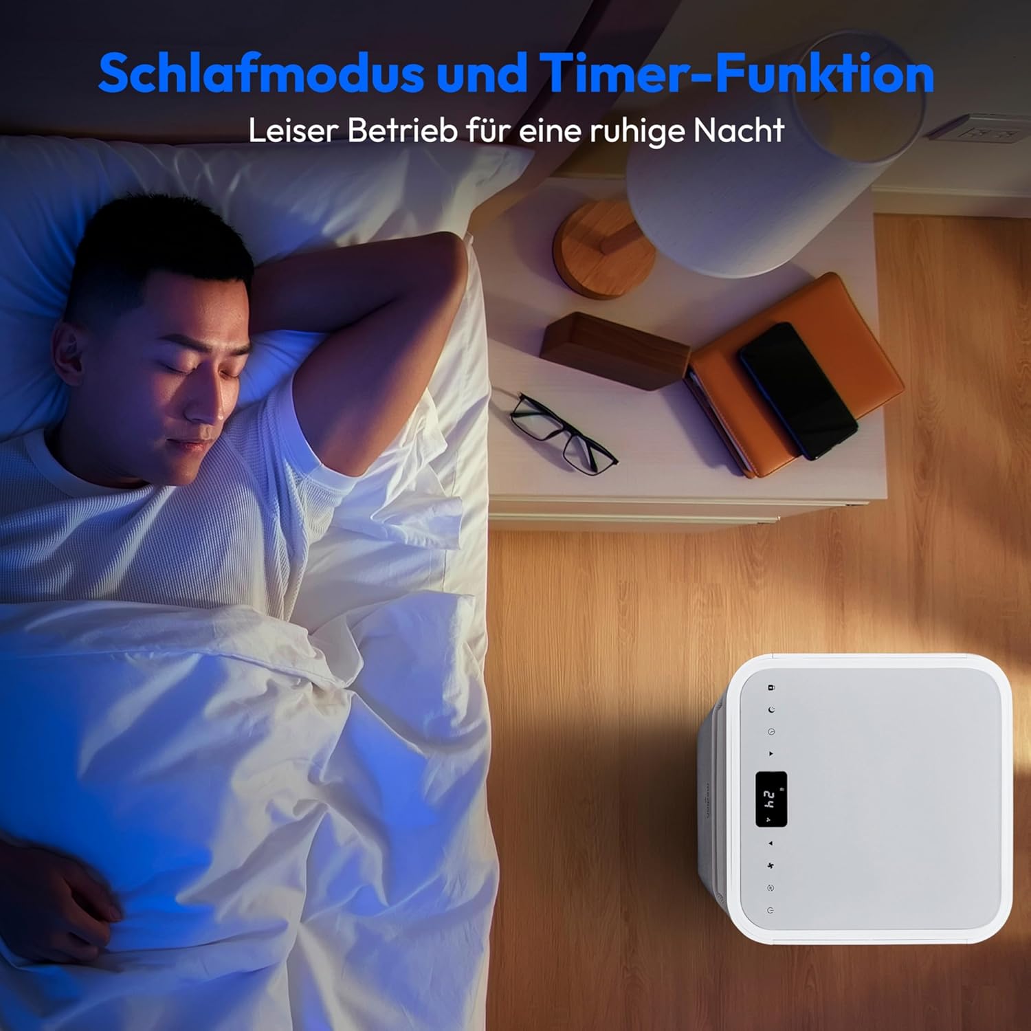 MEDION Smarte Mobile Klimaanlage mit Abluftschlauch P701 (7000 BTU, mobil, inkl. Fensterabdichtung, bis 25m², 3in1 Kühlen Entfeuchten Ventilieren, App- und Sprachsteuerung, Schlafmodus, MD 37672)