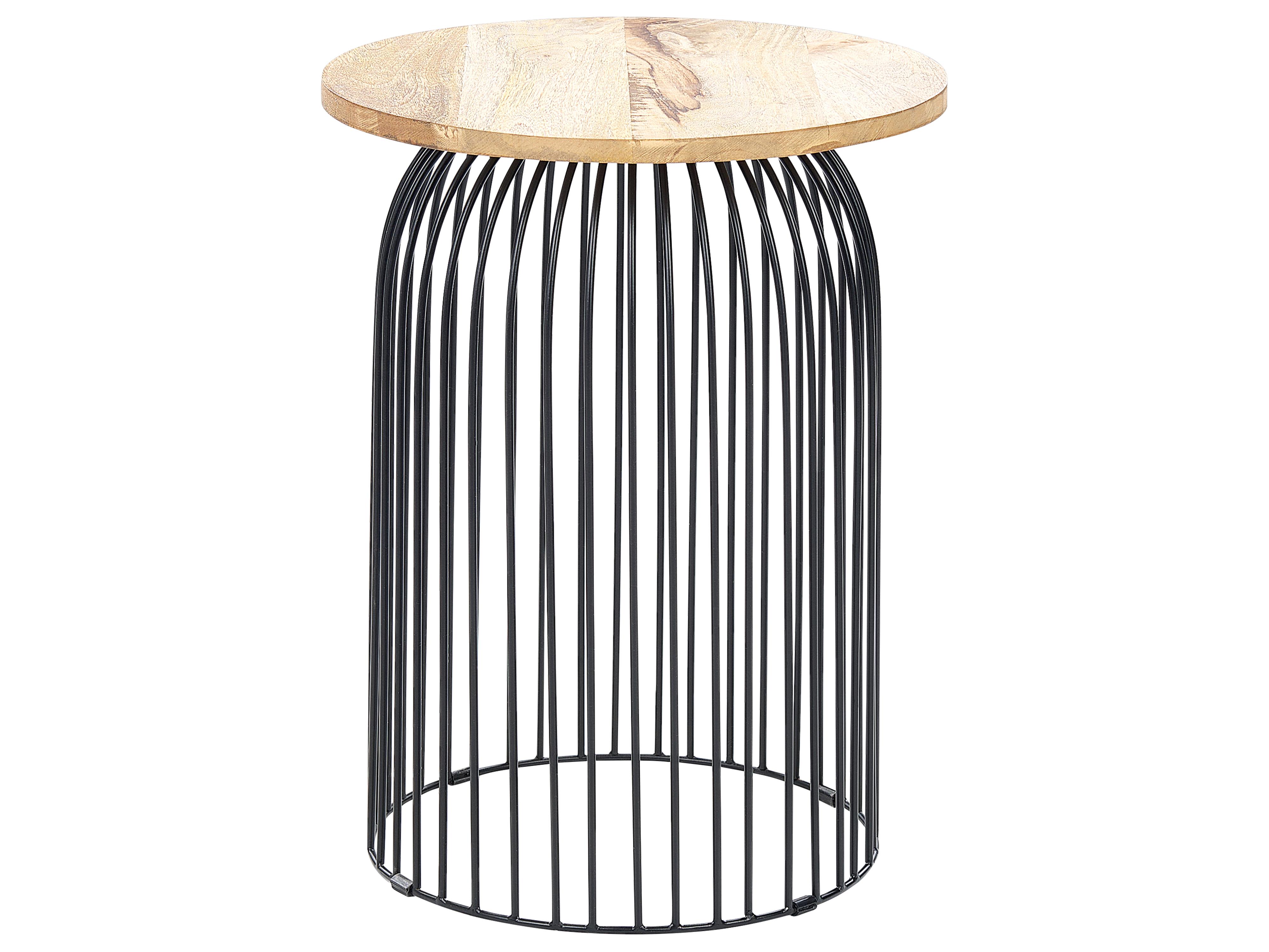 Bijzettafel WILLS Mangohout Bruin/zwart