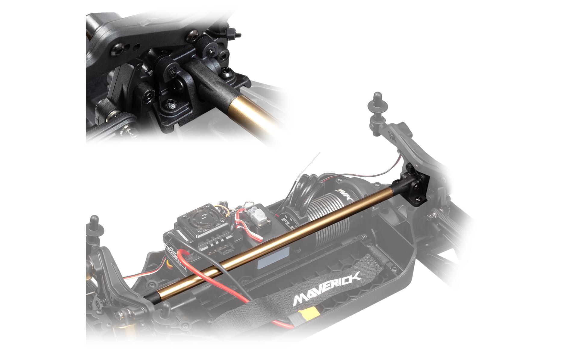 Monster Truck Quantum2 MT Flux 4WD Rot, ARTR, 1:10<br>Off-Road RC Modell mit Brushless Allradantrieb