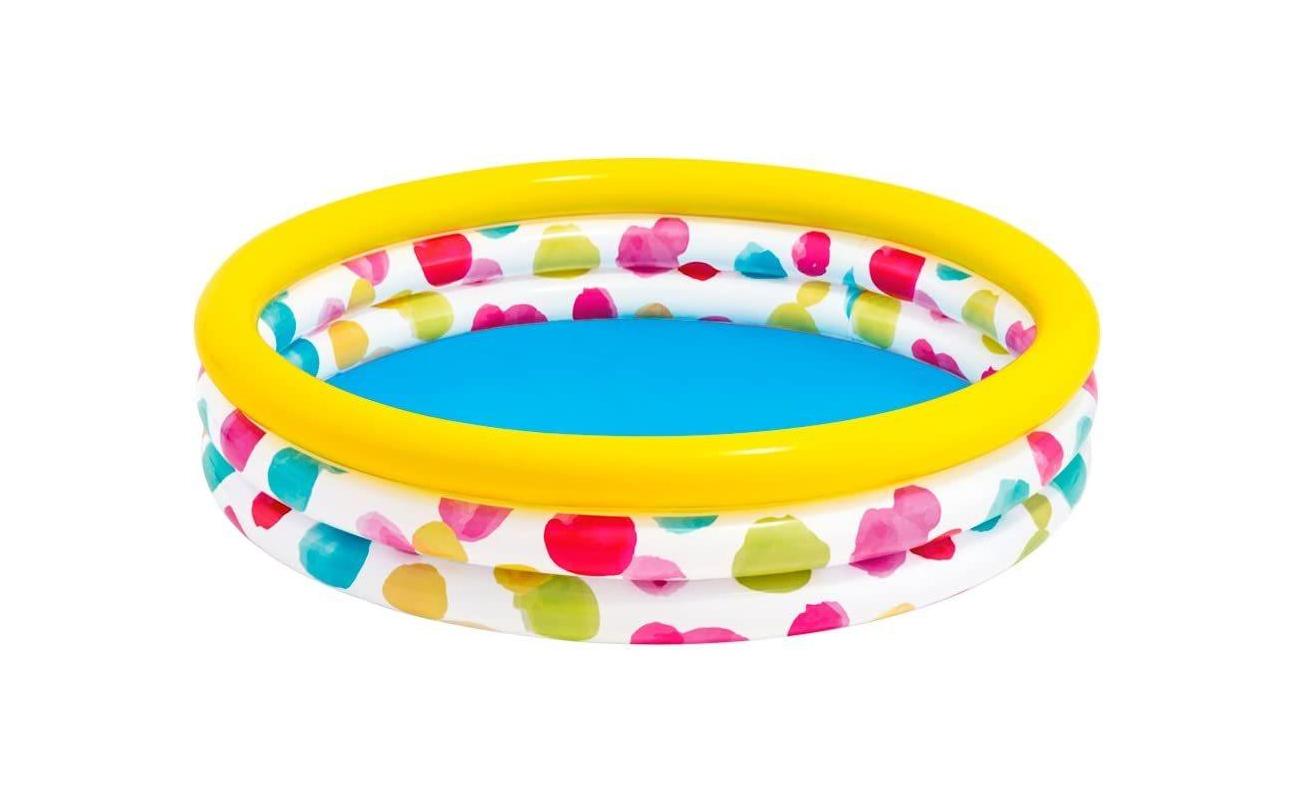 Intex 58449 Opblaaszwembad Rainbow Ombre Pool met 3 ringen 168x38cm
