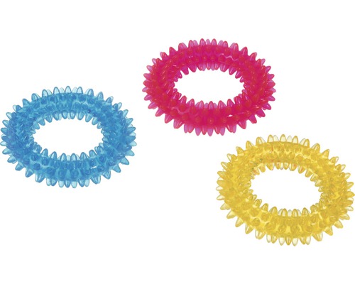 TPR gekartelde ring, klein, 9 cm, willekeurige kleurselectie