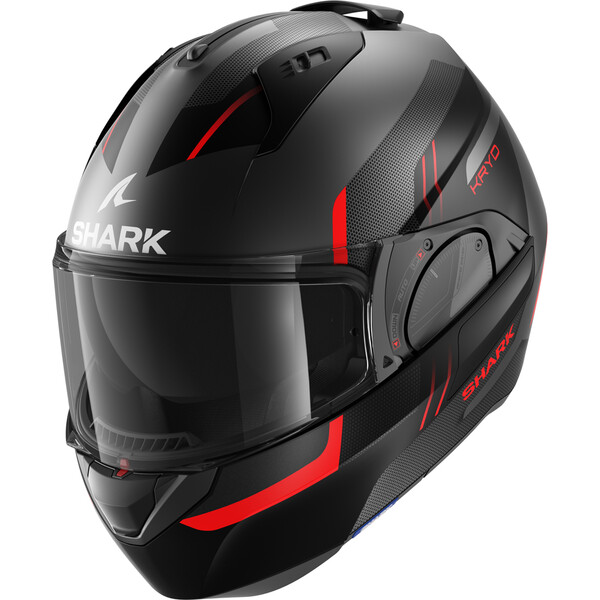 Shark - Casque Evo-ES Kryd Noir Mat / Rouge