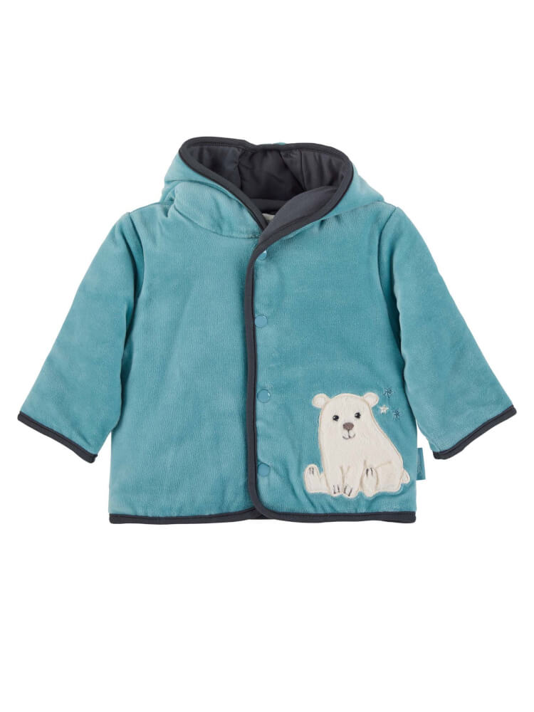Kapuzen-Jacke Nicki Elia dunkeltürkis Gr. 50