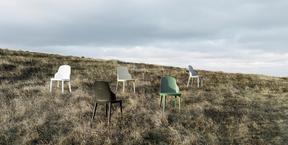 Normann Copenhagen  Allez stol, m/betræk Ultra Leather - grå