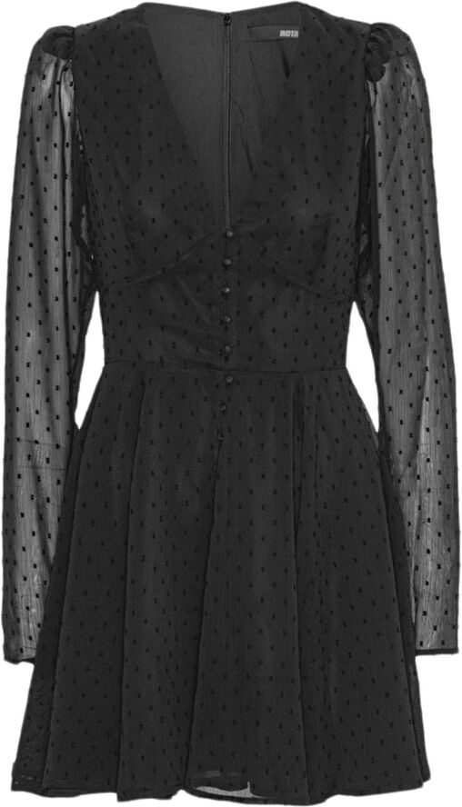 ROTATE Birger Christensen LONG SLEEVE MINI DRESS Black
