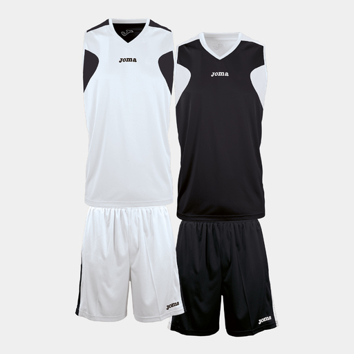 Conjunto reversível preto e branco da Joma