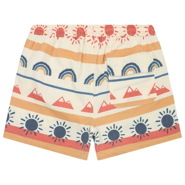 KnowledgeCotton Apparel - Mid-Thigh Icon AOP Seersucker Swimshorts - Zwembroek