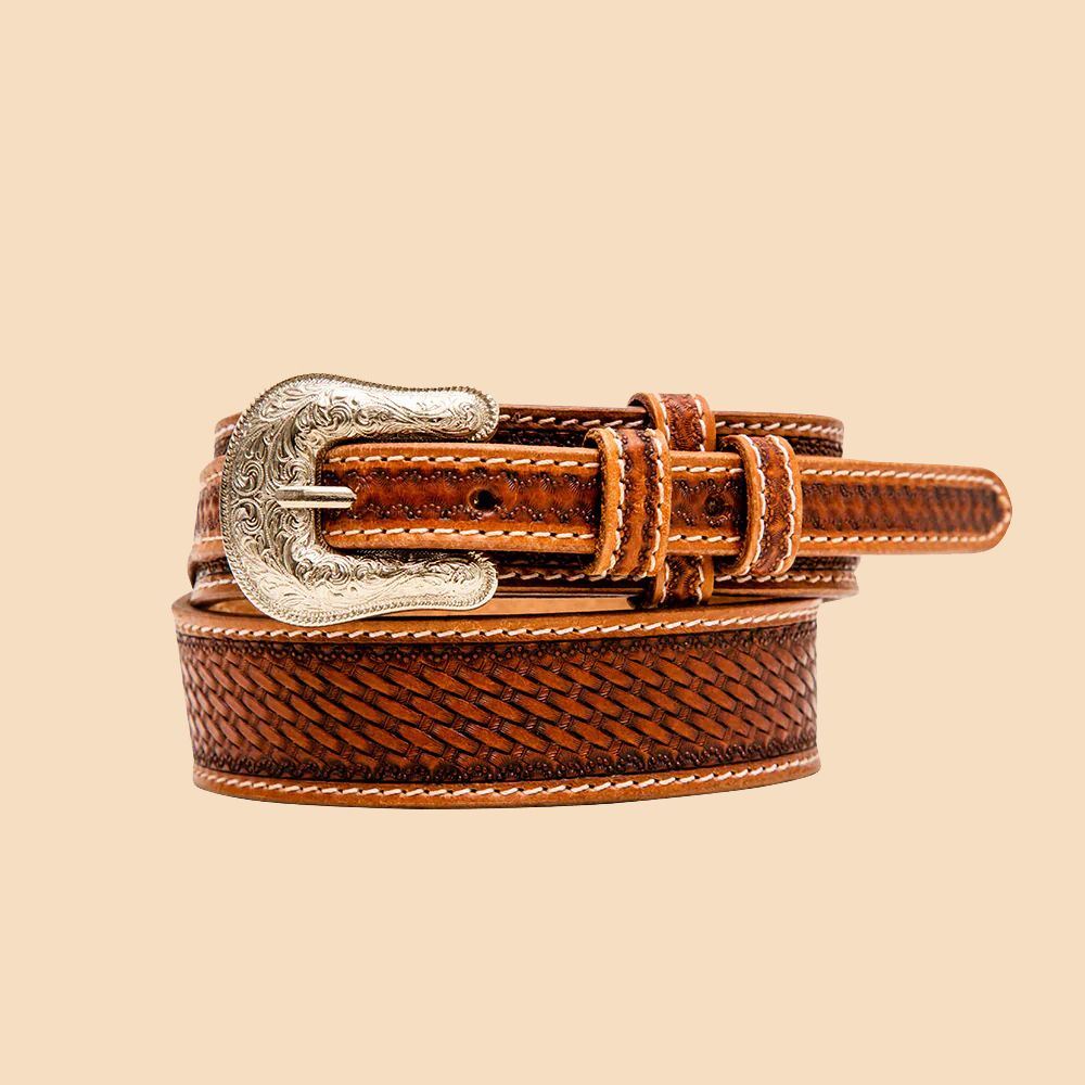 Myra Bag Vandal Hand-Tooled Leather Belt