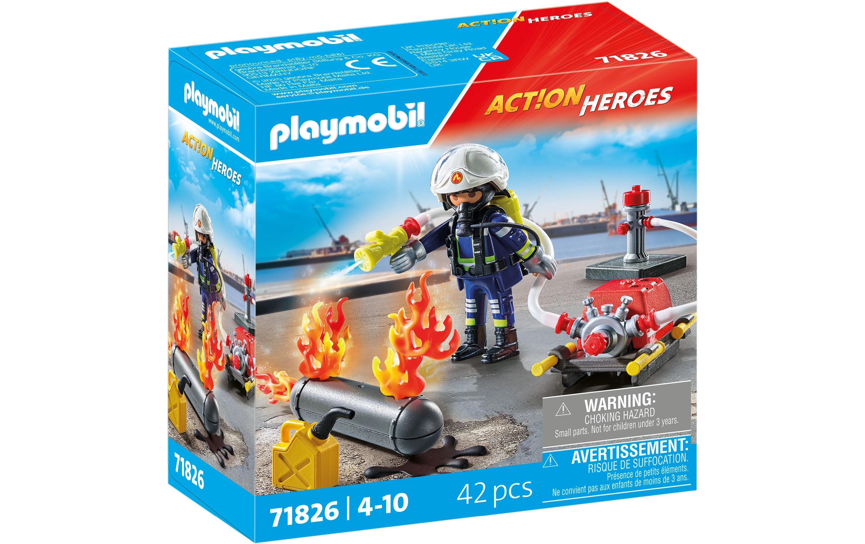 Action Heroes Löschung eines Gastanks 71826Spielfiguren-Set