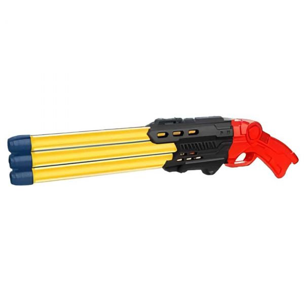 Solmar Pistola de Água Bisnaga Tripla 64 cm Preto