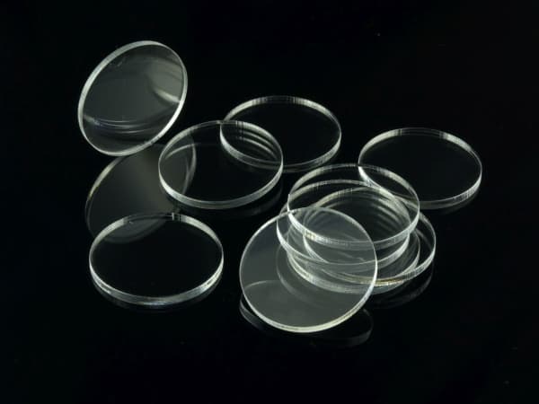 Crafters figur akrylunderlegg - gjennomsiktig - rund 40 mm (10)