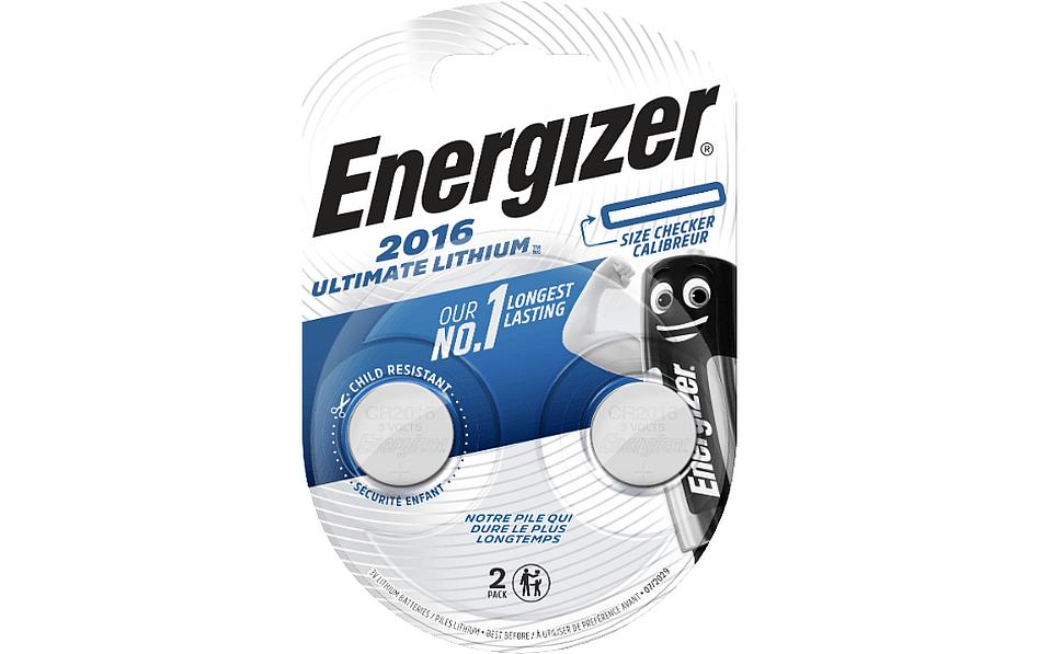 Knopfzelle Ultimate Lithium CR-2016 , 2 StückTyp Knopfzelle, 2 Stück