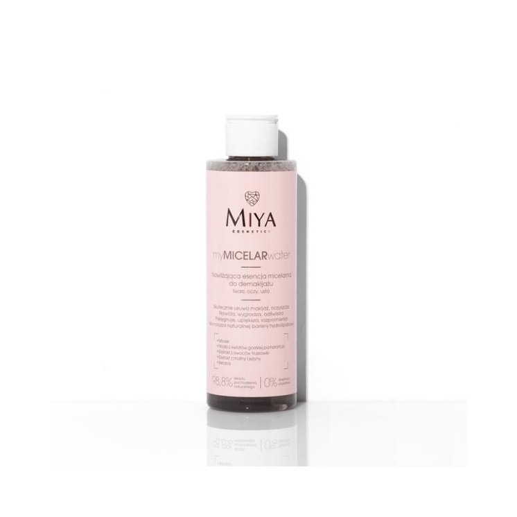 Miya Cosmetics myMICELARwater feuchtigkeitsspendende Mizellenessenz zum Abschminken 200 ml