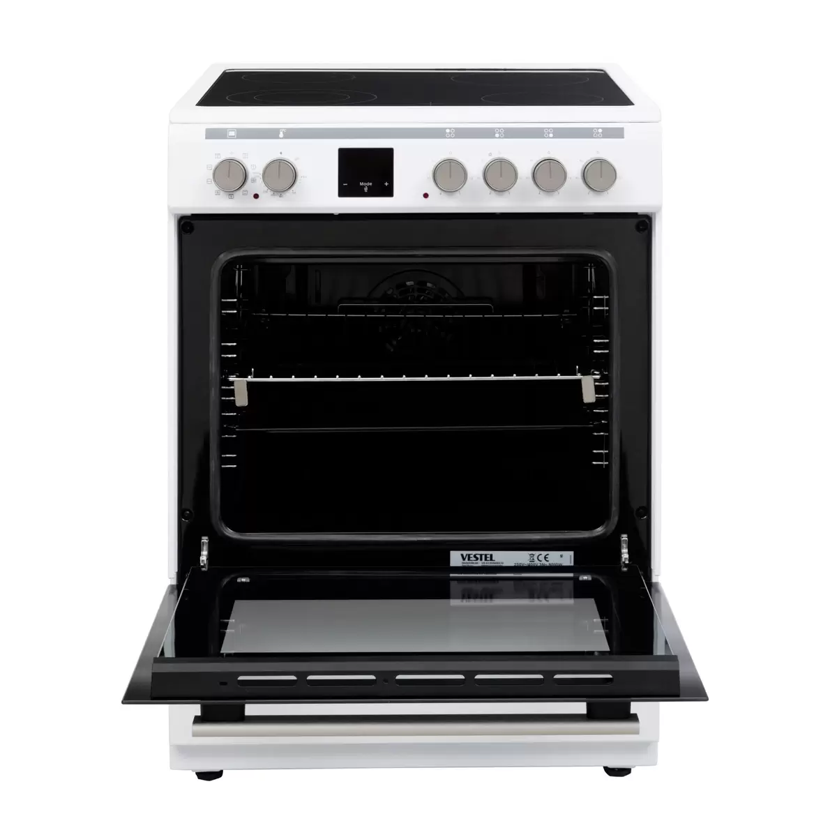 Kochherd freistehend 60cm VESTEL VG-KC6VN4WX10 weiss