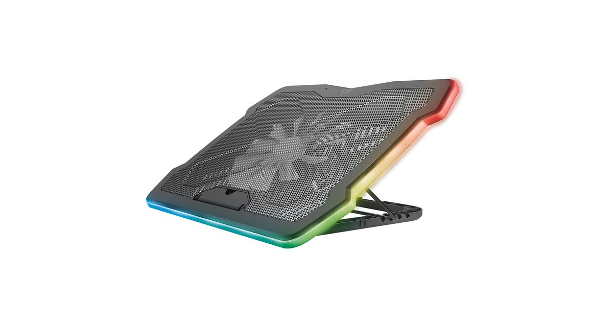 TrustGXT 1126 Aura laptopkoeler  (Zwart, RGB)