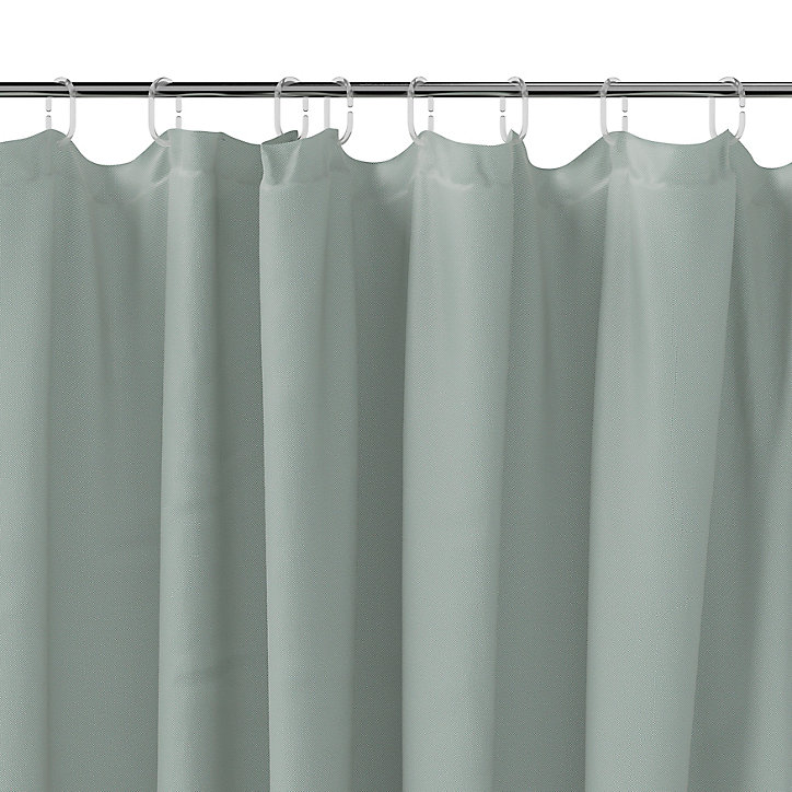 Rideau de douche Koros vert de gris 180 x 200 cm GoodHome
