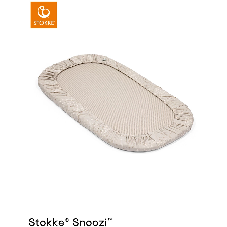 STOKKE® Snoozi™ Spannbettlaken 2er-Pack Dandelion Beige und Vanilla Cream