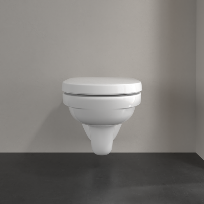 Villeroy & Boch O.novo hangend randloos toilet CeramicPlus met AntiBac wit glans