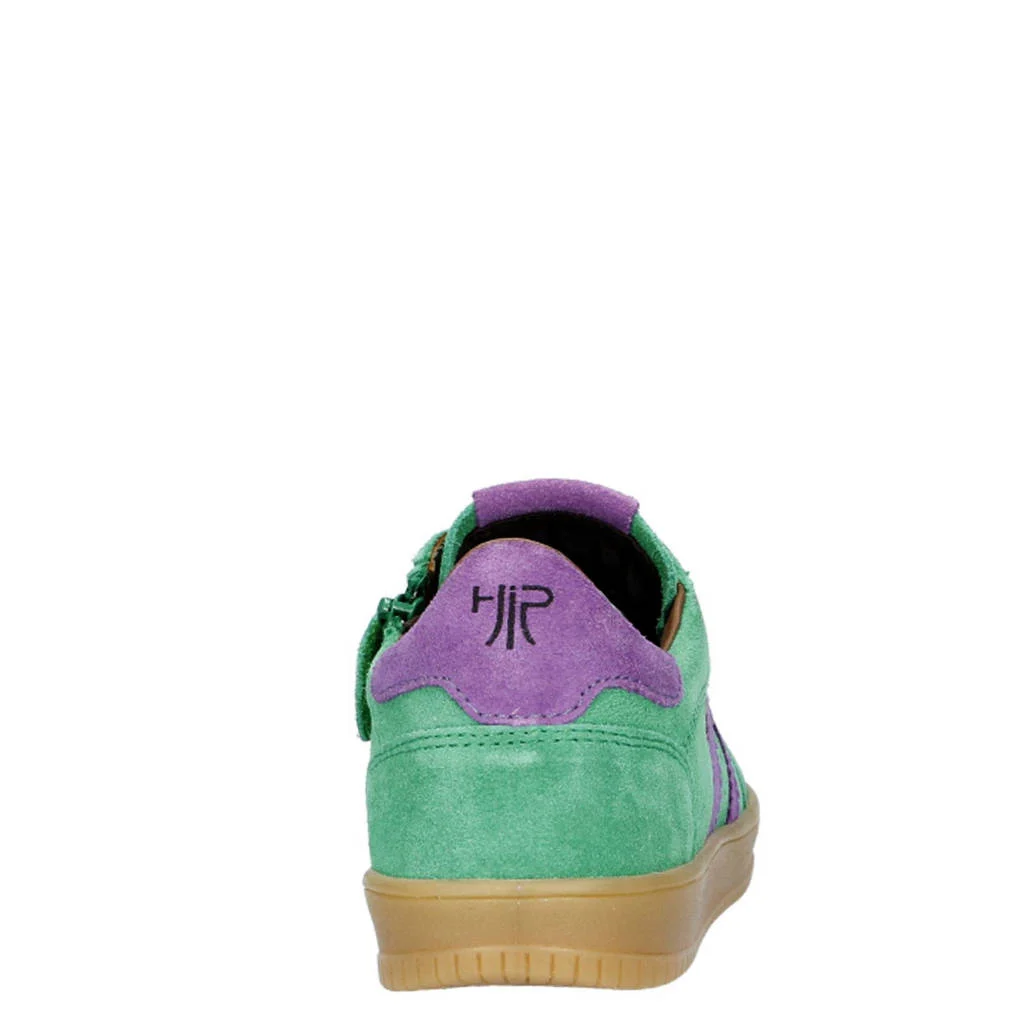 Hip suède sneakers groen/lila