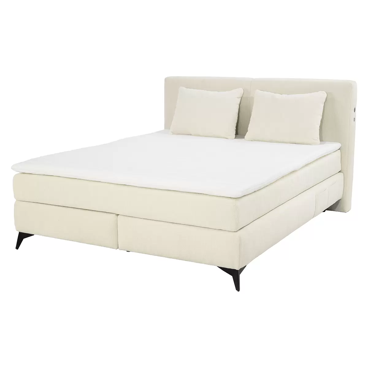 Boxspringbett Kimi 160x200 hellbeige