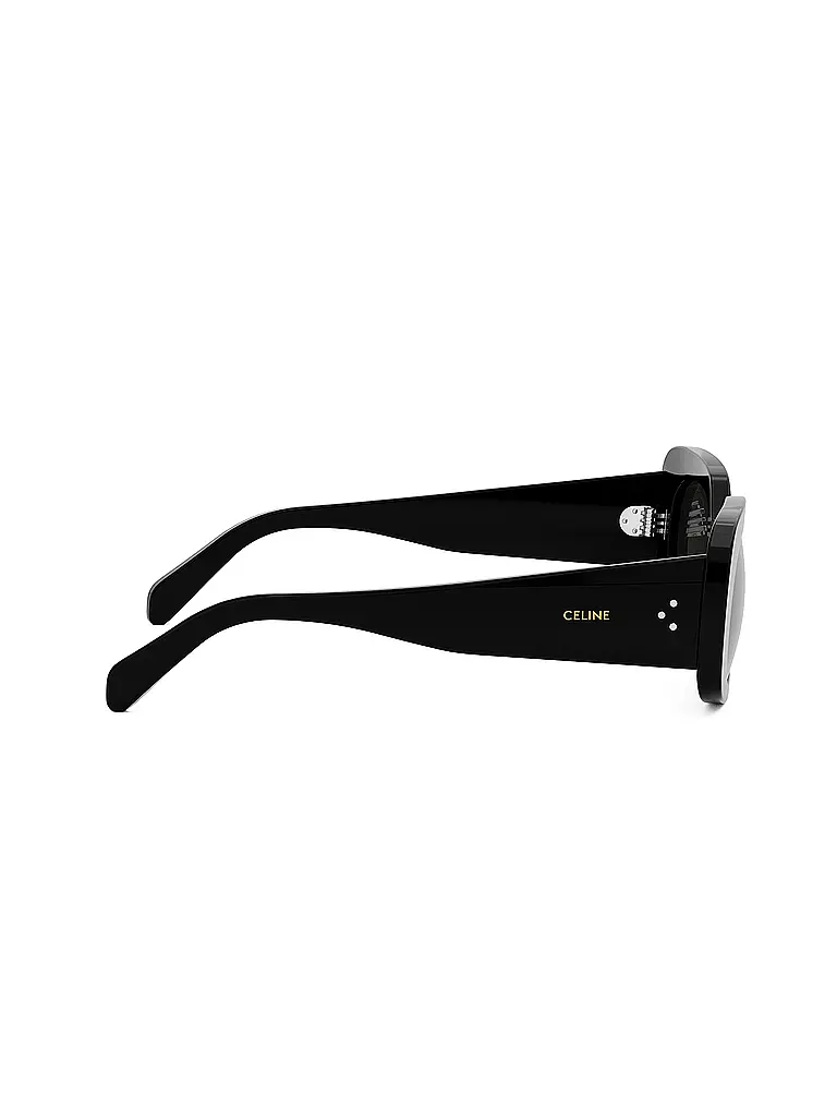 CELINE CELINE 3 Dots schwarze eckige Sonnenbrille schwarz