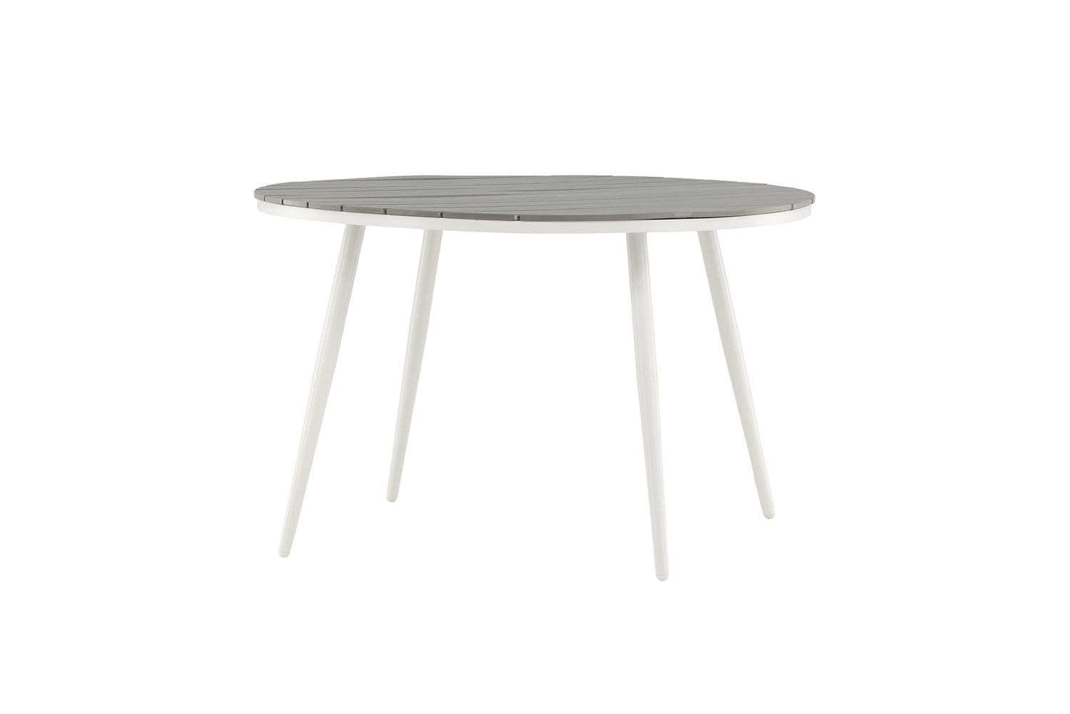 Solis Tuintafel - ø120cm - Wit Grijs