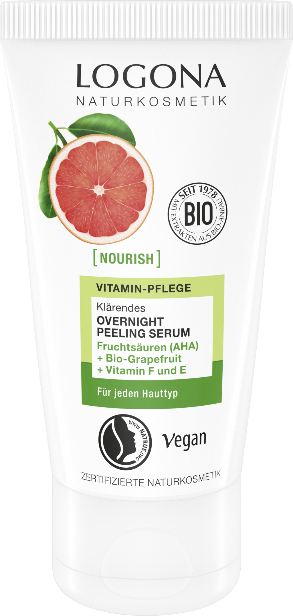 LOGONA  [nourish] Klärendes Overnight Peeling Serum, 50 ml