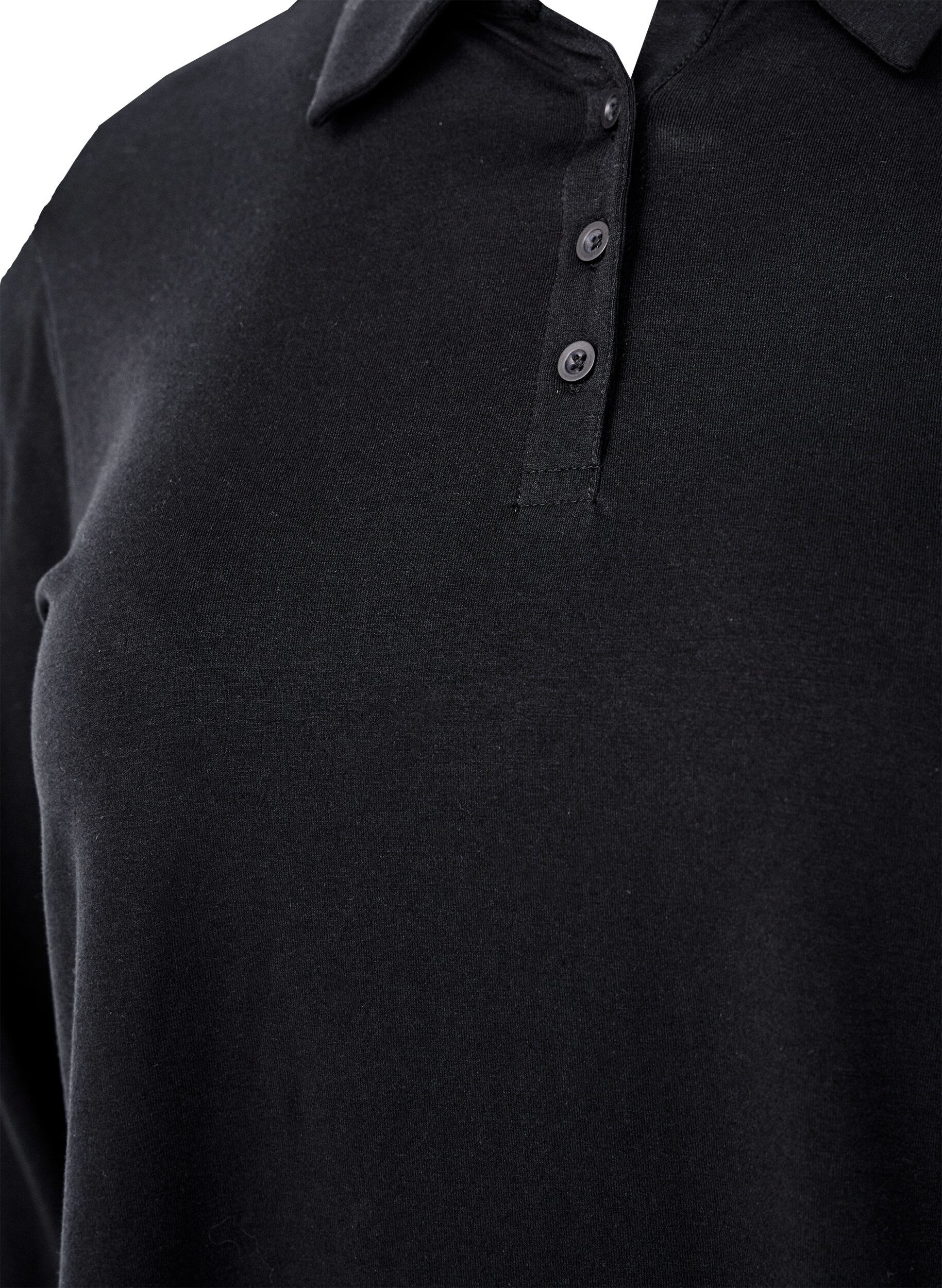 Langærmet poloshirt