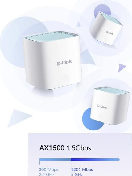 D-Link - Eagle Pro Ai Ax1500 Mesh System - 2-Pak