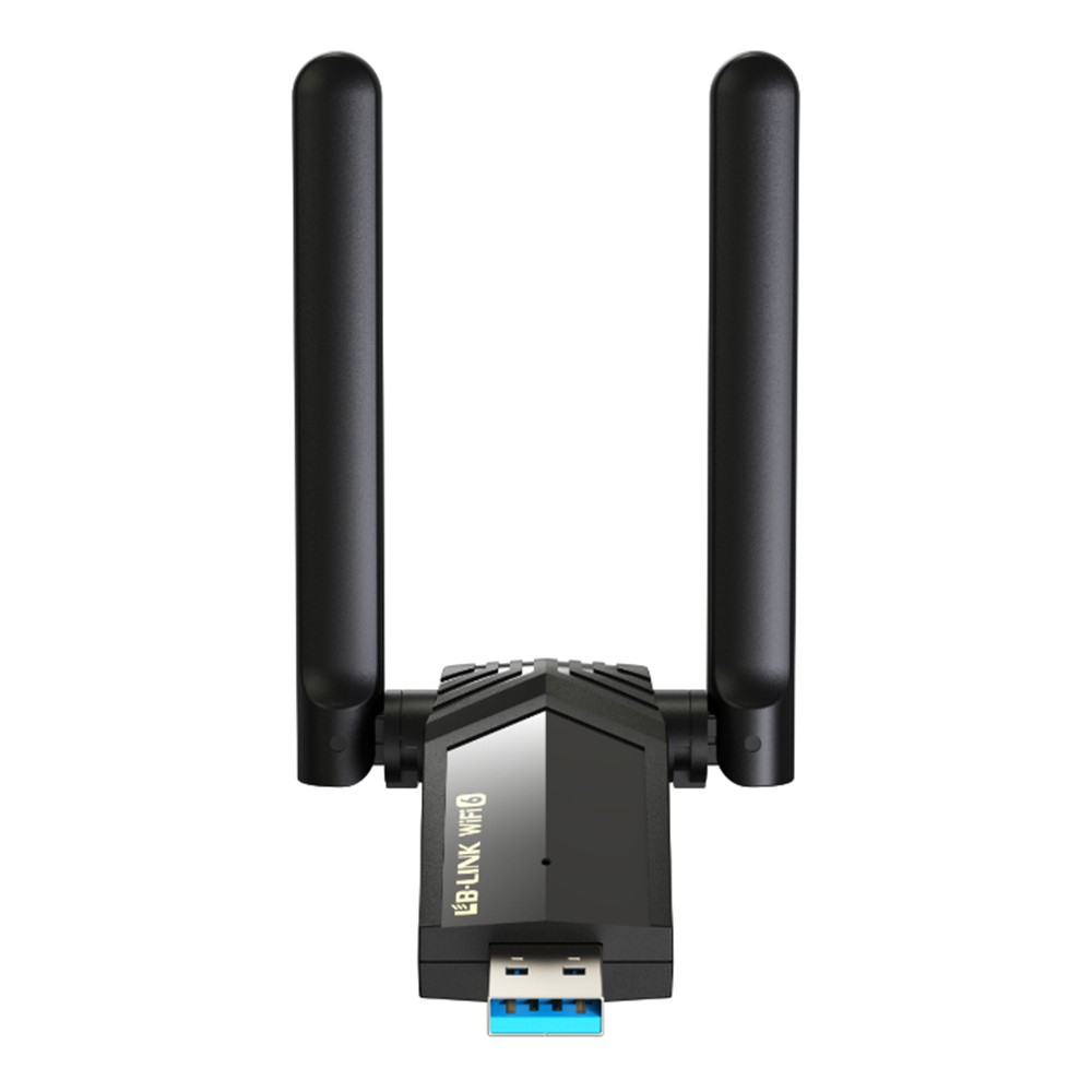 (1200Mbit/s) AX1800 5Ghz / 2.4Ghz Dualband USB 3.0 WLAN / WiFi Stick Dongle Netzwerk Adapter - Schwarz