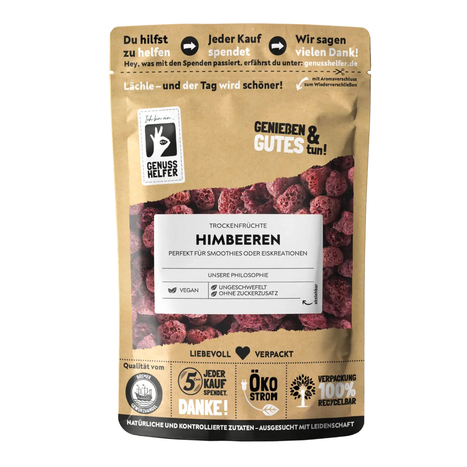 Himbeeren, getrocknet
