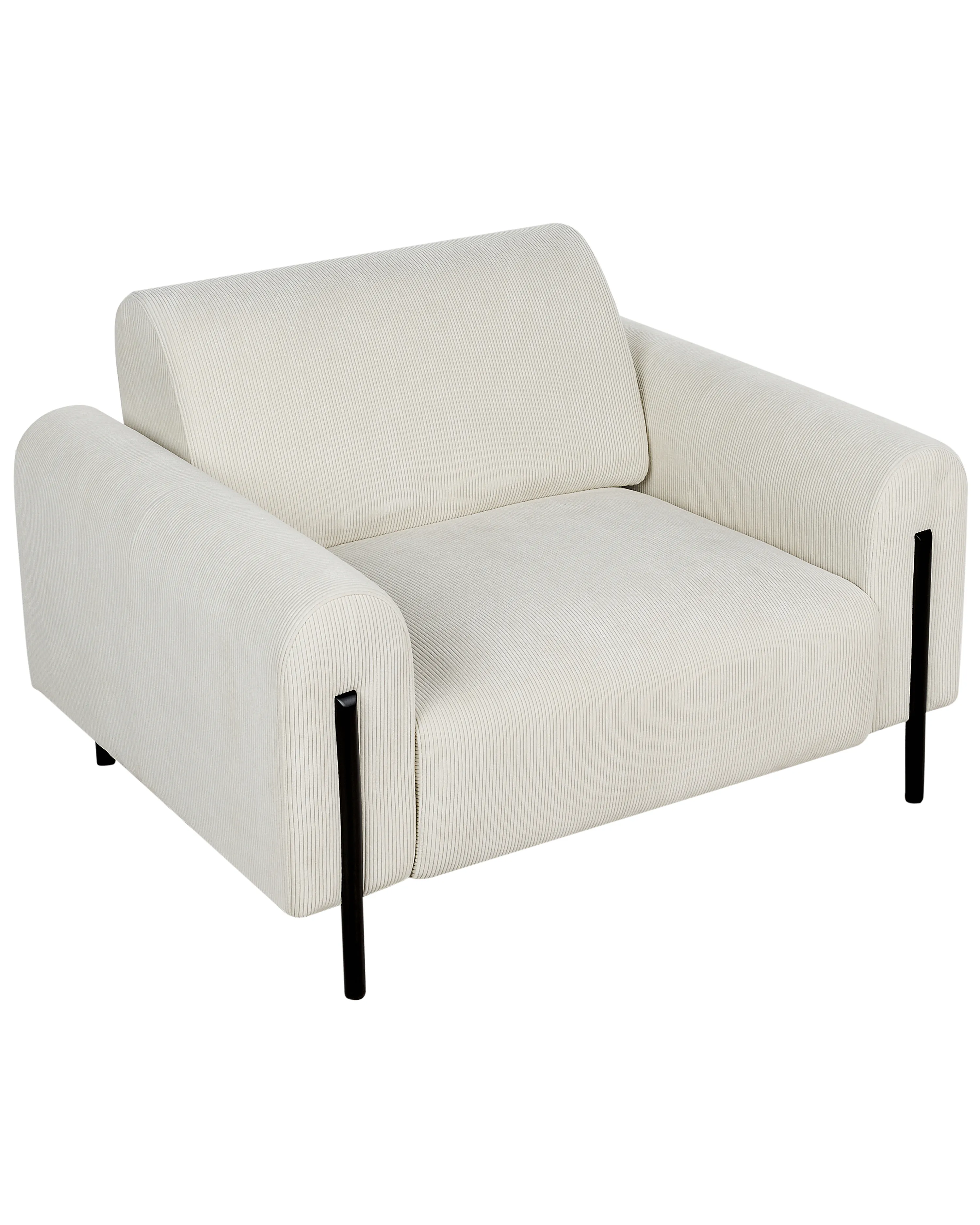 Fauteuil ASKIM Corduroy Gebroken wit