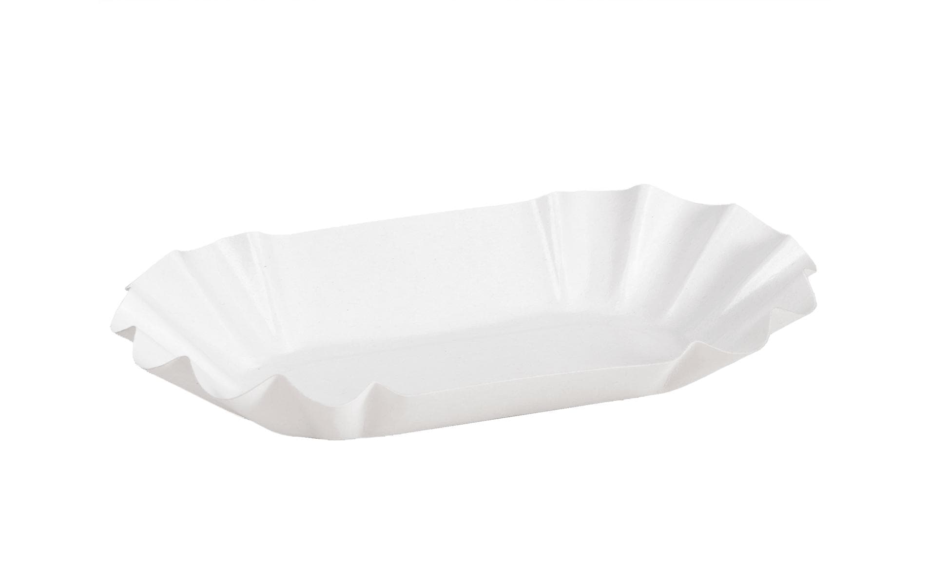 Fingerfood-Schale 11 x 19 cm, 250 Stück, WeissPmmes-Schale