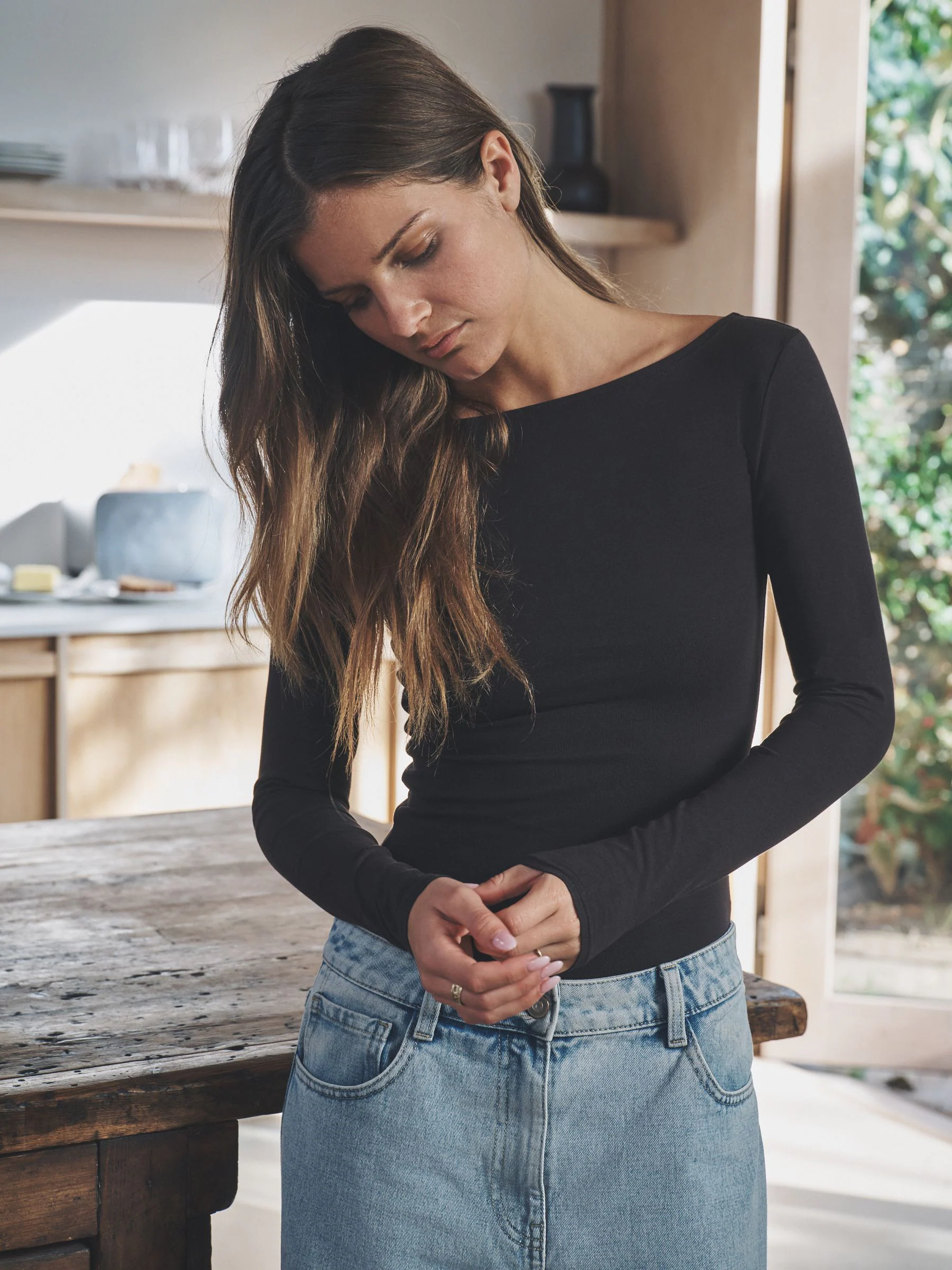 The Set Boat Neck Ribbed Bodysuit 3 Pack