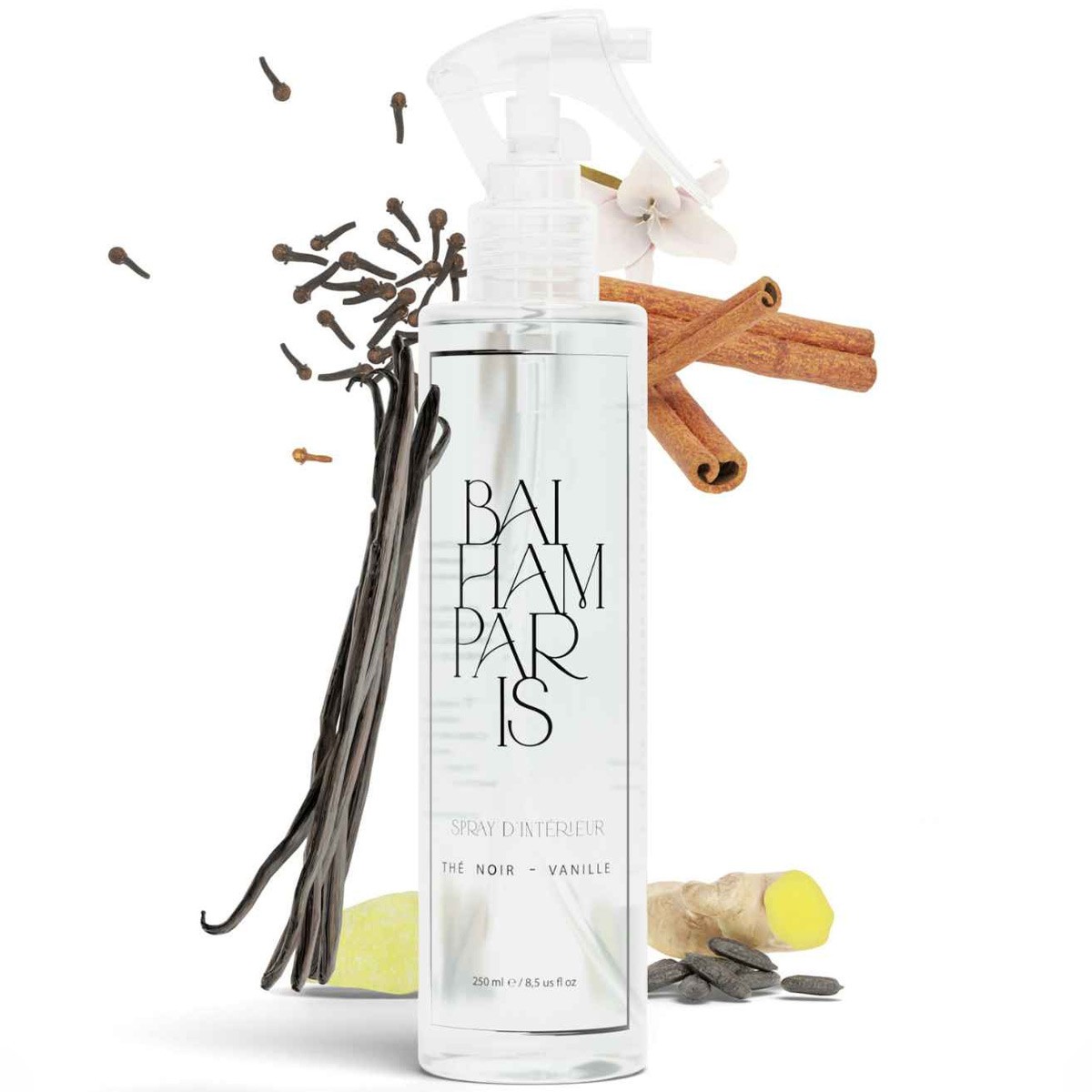 Spray d'intérieur - Thé noir vanillé - Gingembre & cannelle - 250 ml