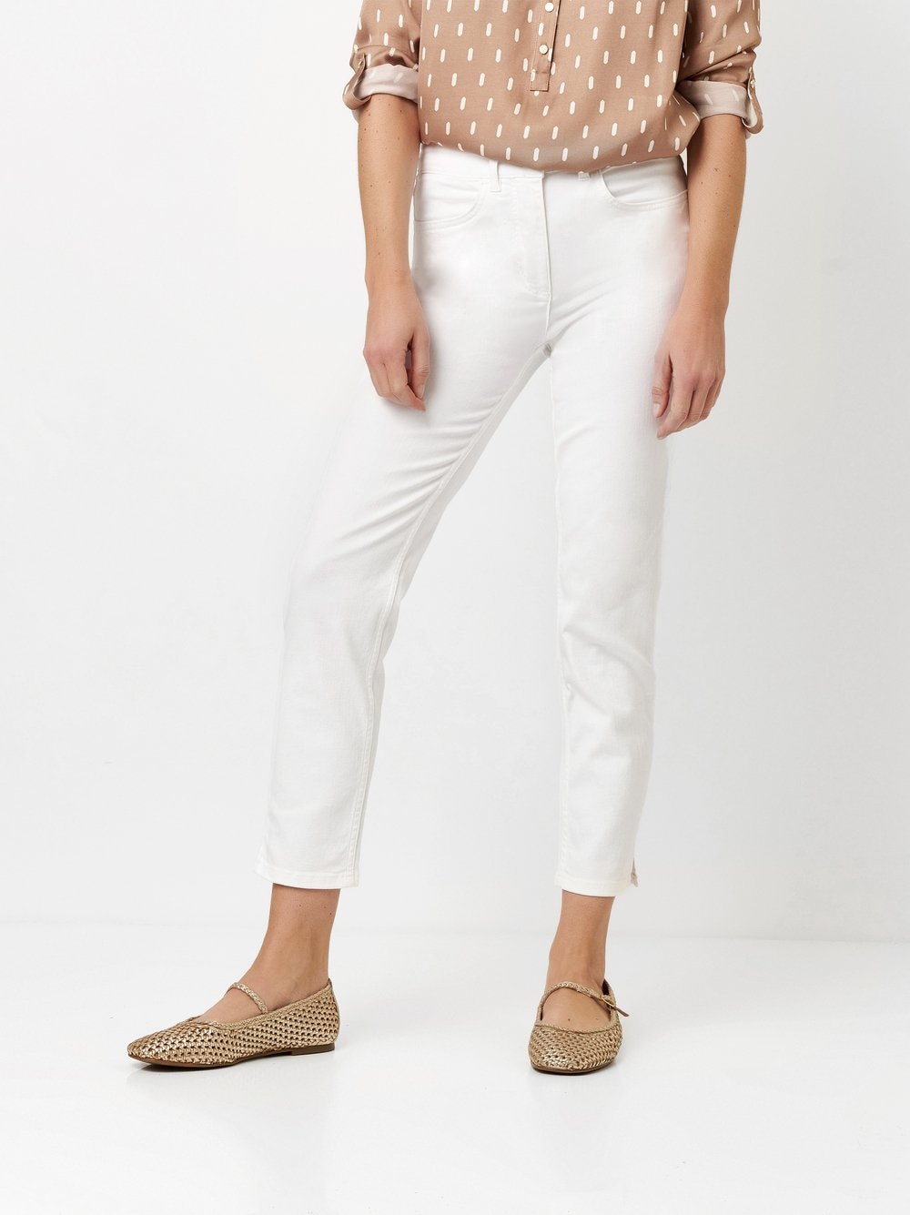 TONI 7/8-Jeans , geschlitzt, mit Stretch