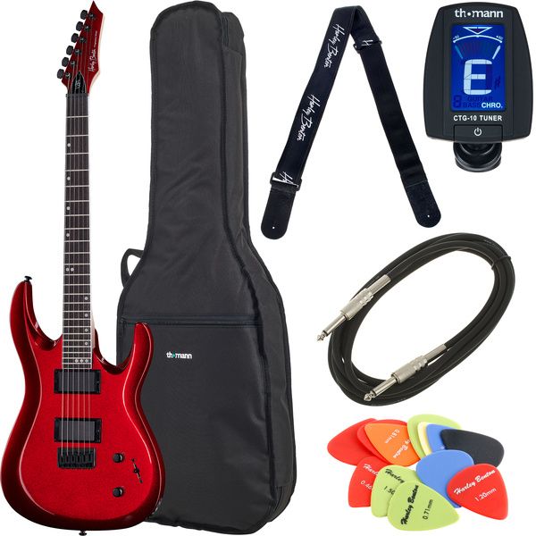 Harley Benton R-446 Blood Metallic Bundle